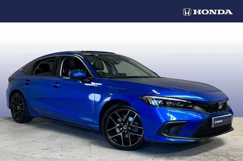 Crystal blue Used 2023 Honda Civic Advance Hatchback | £26,222 (A bit pricey) - Image 1/4