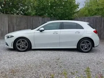 Used Mercedes A200 AMG line 163 HP (119 kW) 2020 White Hatchback