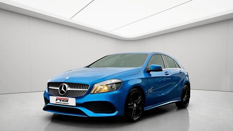Used Mercedes A200 AMG line 2017 Blue Hatchback