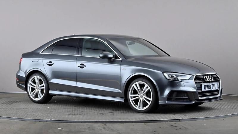 Grey Used 2018 Audi A3 S-Line Sedan | £14,198 (Fair price) - Image 1/4