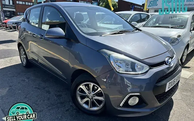 Usado Hyundai i10 Premium 87 HP (63 kW) 2016 Cinzento Citadino