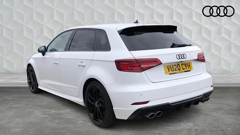 Used Audi S3 Sportback Black Edition 296 HP (217 kW) 2020 White Hatchback
