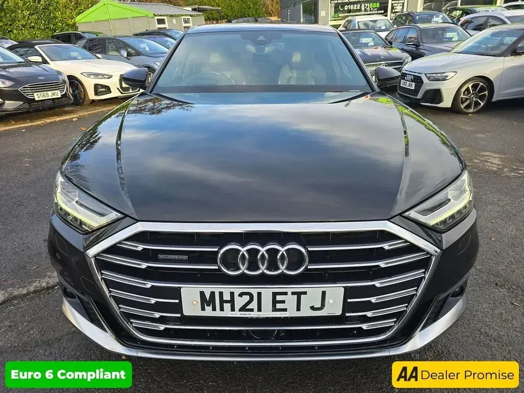 Used Audi A8 S-Line 286 HP (210 kW) 2021 Black Sedan