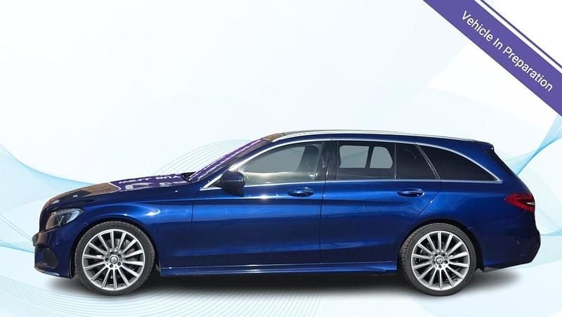 Used Mercedes C250 AMG Line Premium Plus 2016 Blue Estate