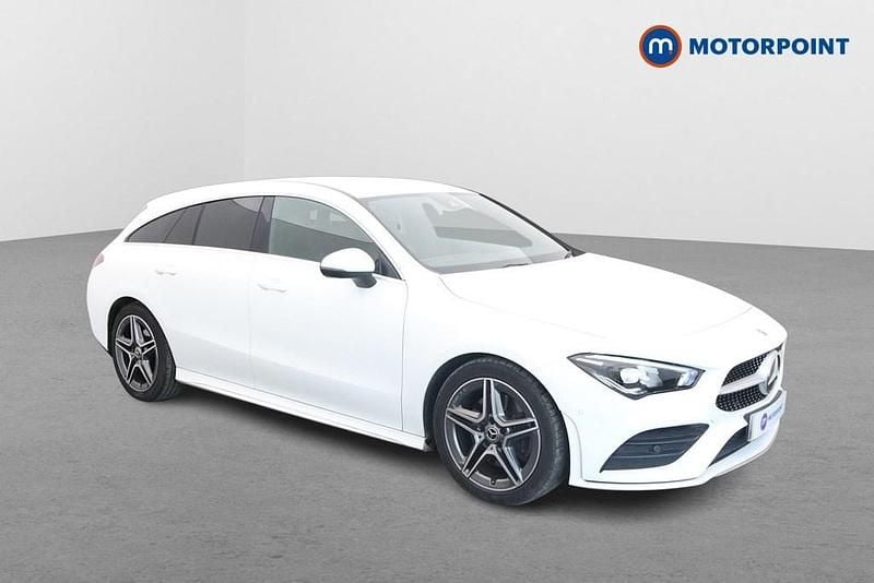 White Used 2019 Mercedes CLA200 AMG line Estate | £18,499 (Fair price) - Image 1/4