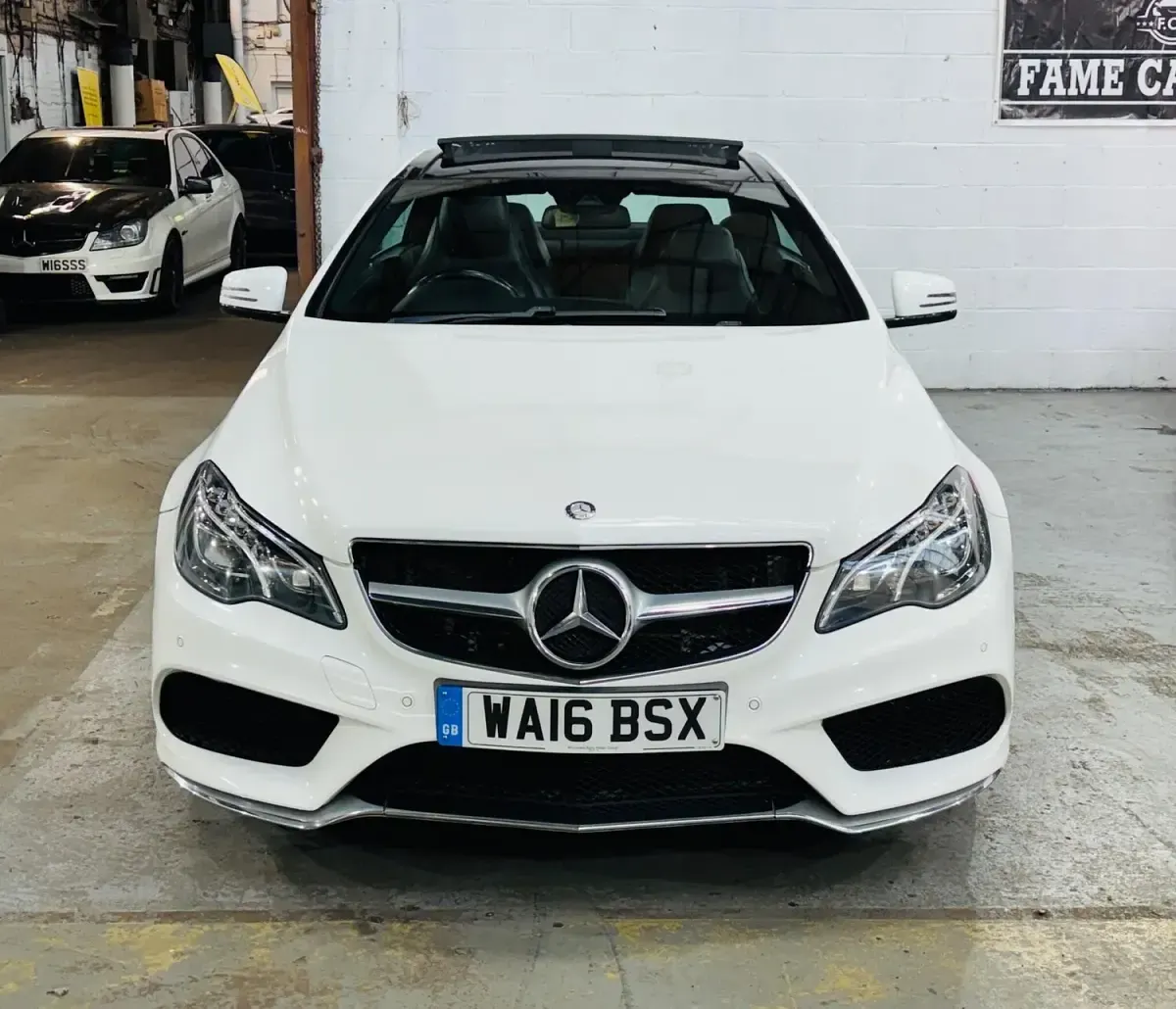 Used Mercedes E220 AMG line 2016 White Coupe
