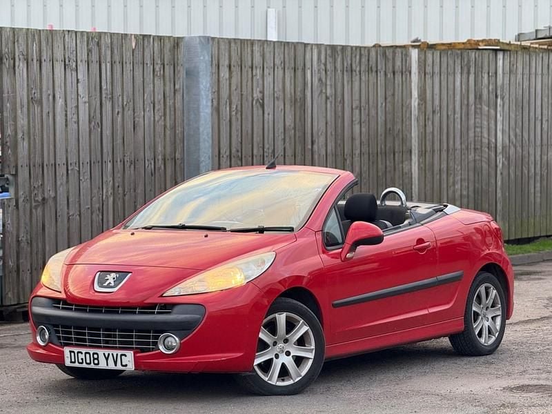 Red Used 2008 Peugeot 207 Sport Cabriolet | £750 (Good price) - Image 1/4