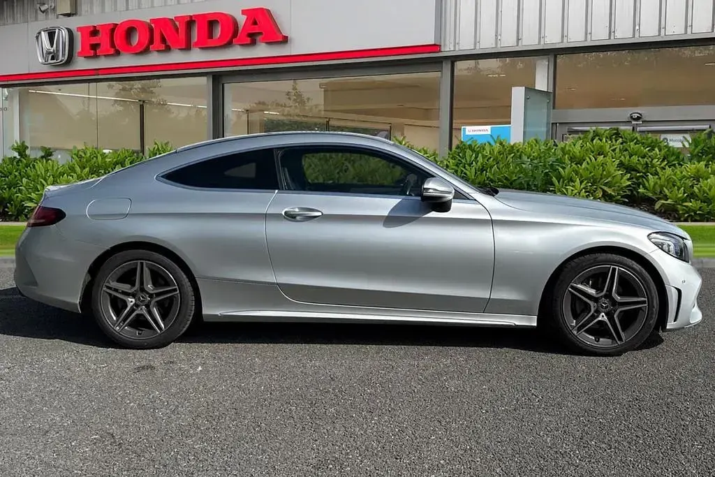 Used Mercedes C200 AMG line 2018 Silver Coupe