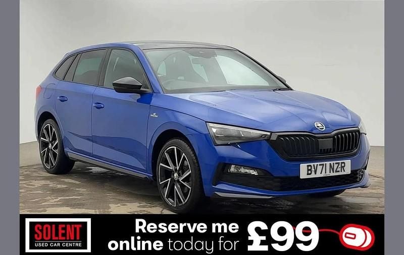 Blue Used 2021 Skoda Scala Monte Carlo Hatchback | £14,490 (Fair price) - Image 1/3