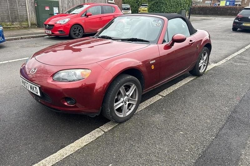 Used Mazda MX5 126 HP (92 kW) 2007 Red Cabriolet