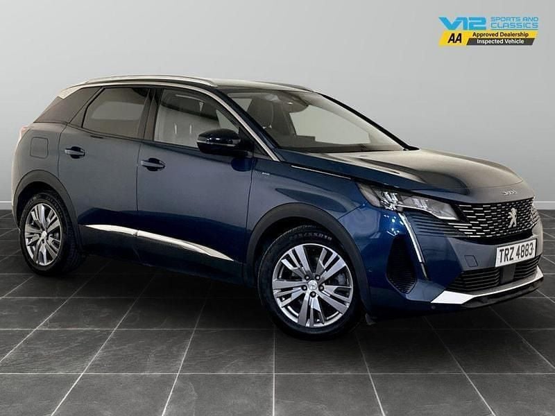 Blue Used 2022 Peugeot 3008 Allure Premium SUV | £11,595 (Good price) - Image 1/2