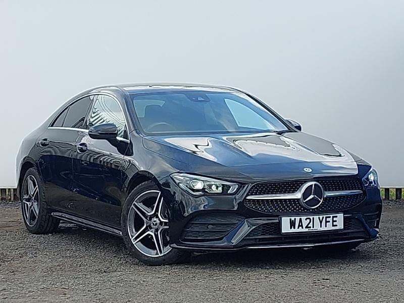 Black Used 2021 Mercedes CLA180 AMG line Sedan | £25,098 (Fair price) - Image 1/4