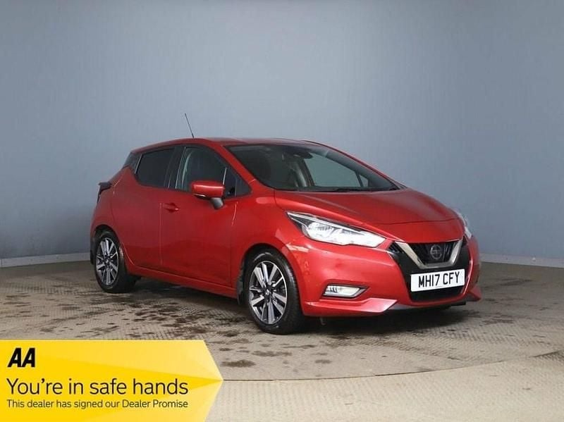 Red Used 2017 Nissan Micra N-Connecta Hatchback | £6,490 (Fair price) - Image 1/4