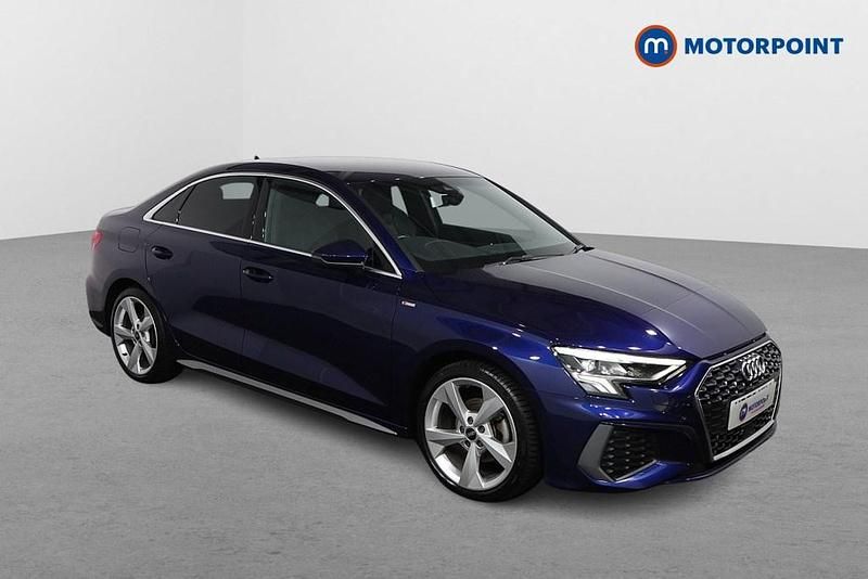 Blue Used 2022 Audi A3 S-Line Sedan | £20,199 (Fair price) - Image 1/4