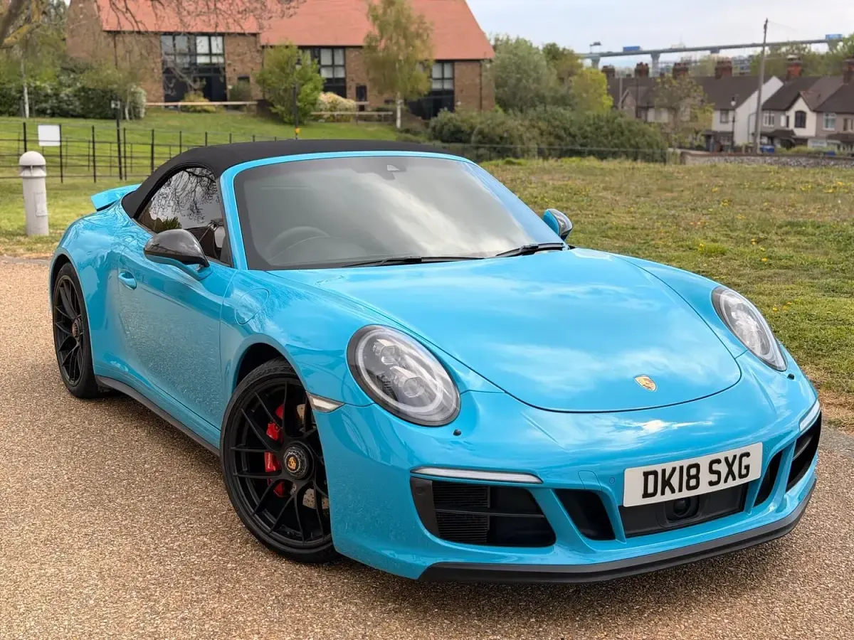 Used Porsche 911 Carrera Cabriolet 2018 Blue Cabriolet