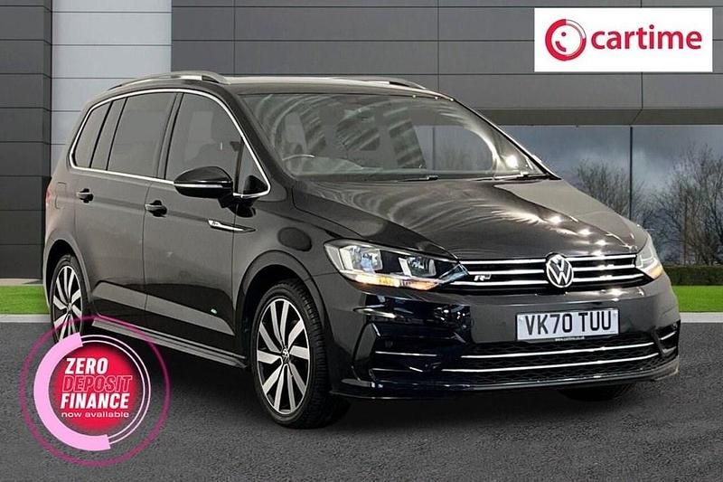 Used VW Touran R-line 150 HP (110 kW) 2020 Black MPV