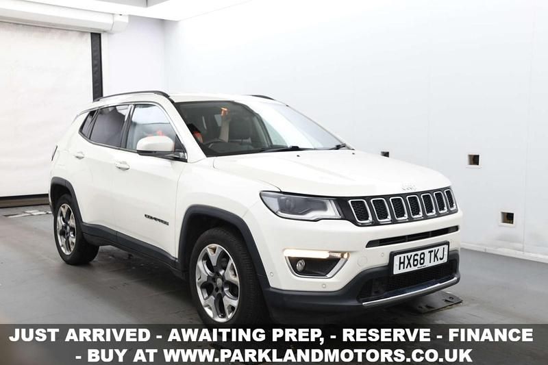 White Used 2018 Jeep Compass Limited SUV | £10,495 (Fair price) - Image 1/3