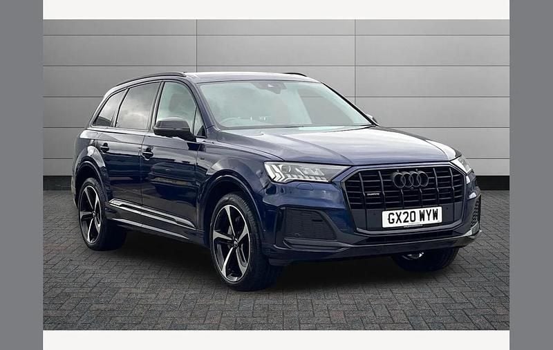 Blue Used 2020 Audi Q7 Black Edition SUV | £39,750 (Fair price) - Image 1/3