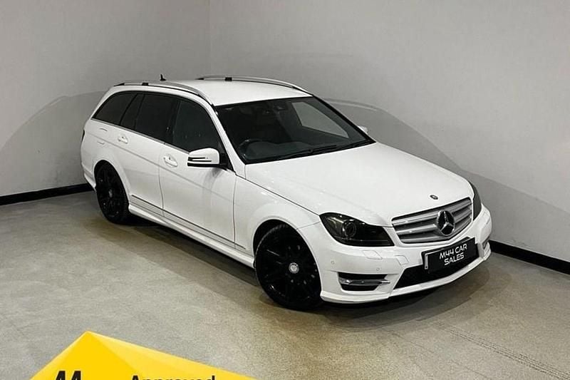 White Used 2013 Mercedes C250 AMG Estate | £7,850 (Fair price) - Image 1/1