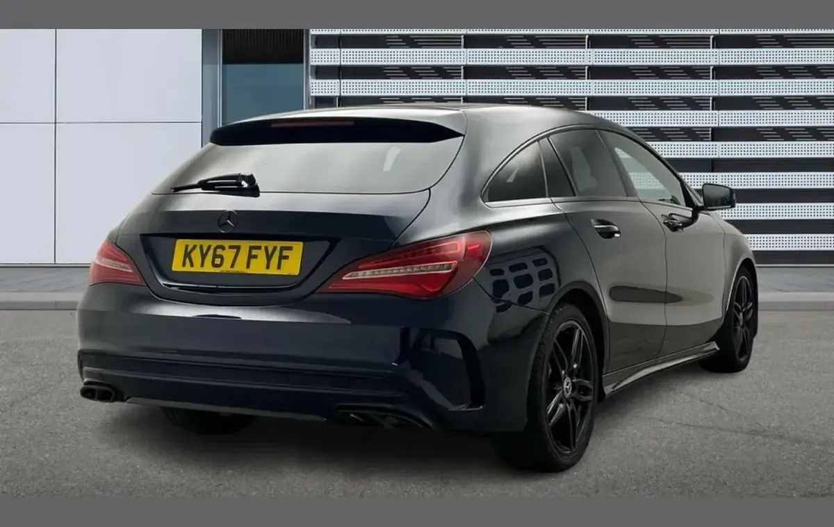 Used Mercedes CLA220 AMG line 174 HP (127 kW) 2017 Blue Coupe