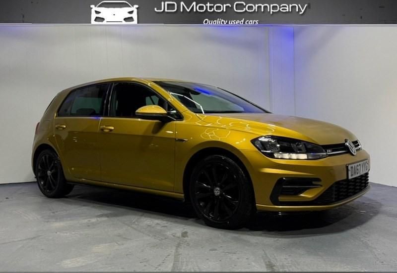 Used VW Golf VII R-line 150 HP (110 kW) 2018 Yellow Hatchback