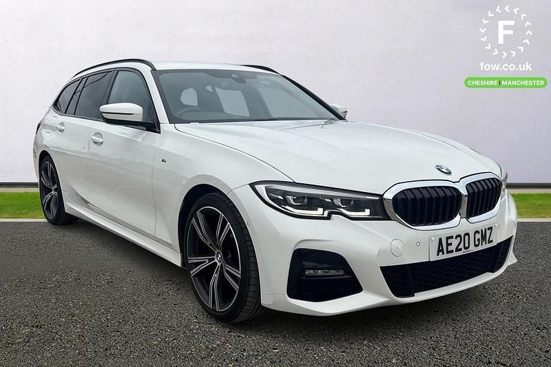 White Used 2020 BMW 320 M Sport Estate | £22,599 (Fair price) - Image 1/4