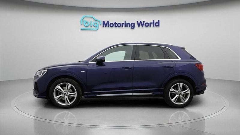 Begagnad Audi Q3 S-Line 150 HK (110 kW) 2021 Blå SUV