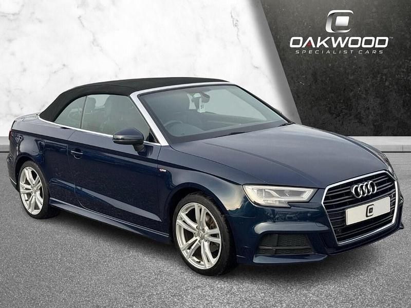 Blue Used 2019 Audi A3 Cabriolet S-Line Cabriolet | £13,995 (Fair price) - Image 1/4
