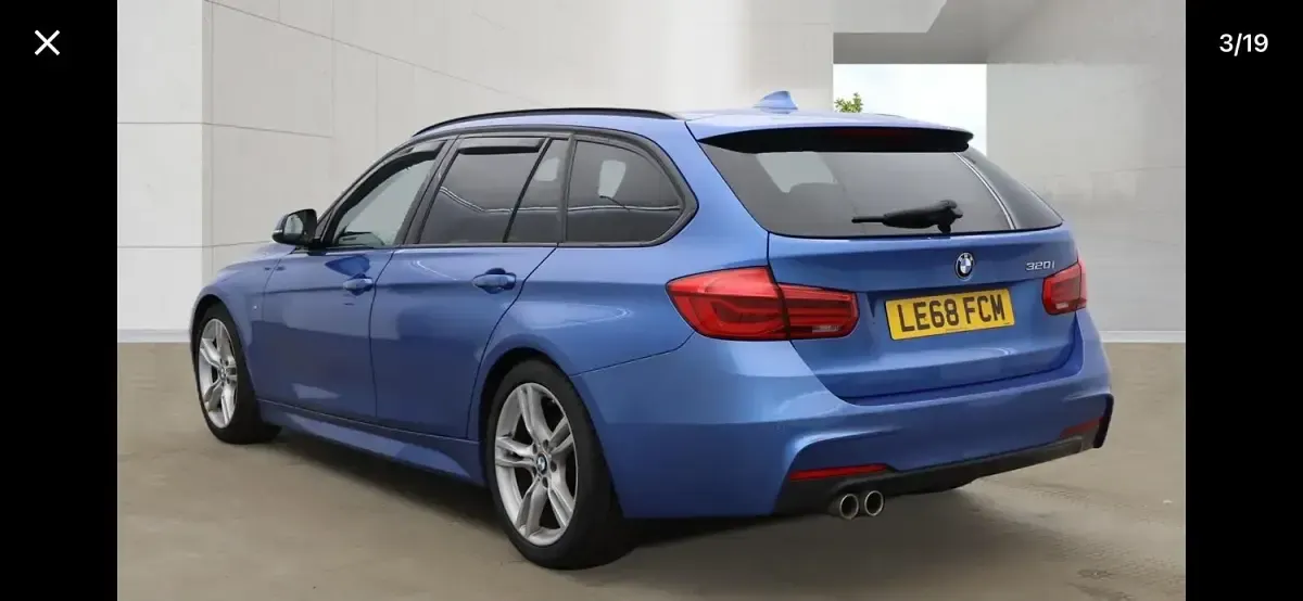 Used BMW 320 M Sport 184 HP (135 kW) 2019 Blue Estate