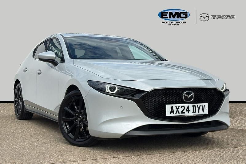 Silver Used 2024 Mazda 3 Takumi-Line Hatchback | £22,995 (Expensive) - Image 1/3