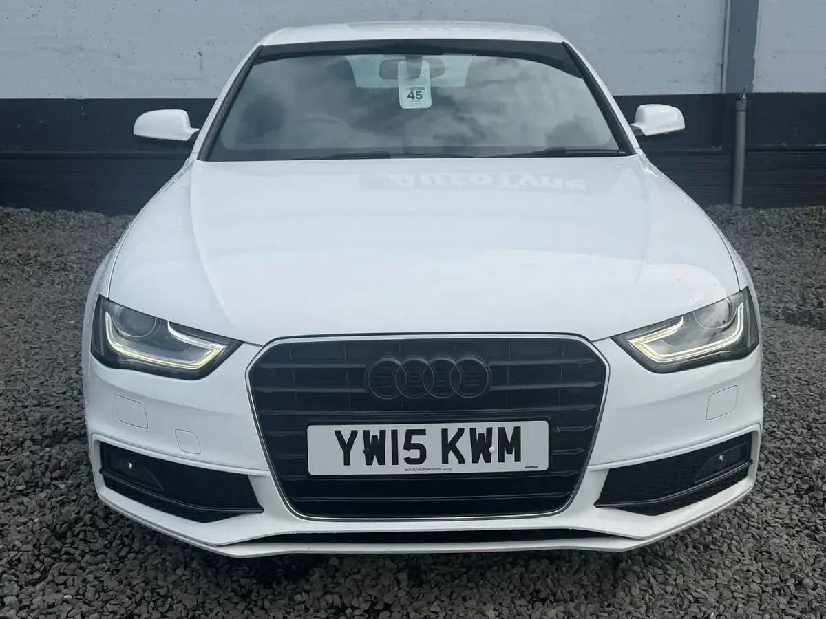 Used Audi A4 S-Line 150 HP (110 kW) 2015 White Sedan
