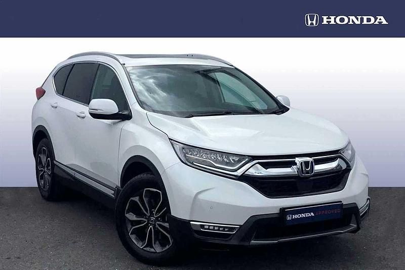 Platinum white Used 2022 Honda CR-V EX SUV | £29,480 (Fair price) - Image 1/4