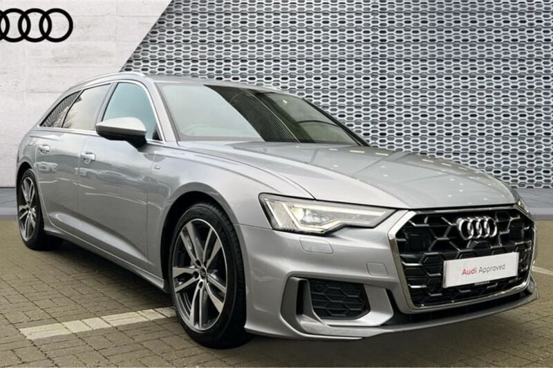 Silver Used 2024 Audi A6 S-Line Estate | £34,991 (Fair price) - Image 1/4
