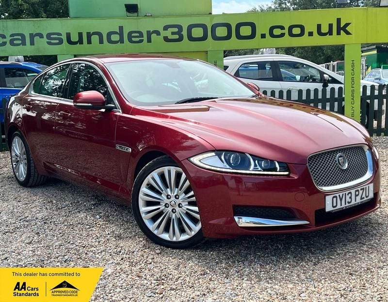 Red Used 2013 Jaguar XF Premium Luxury Sedan | £6,350 (Fair price) - Image 1/4