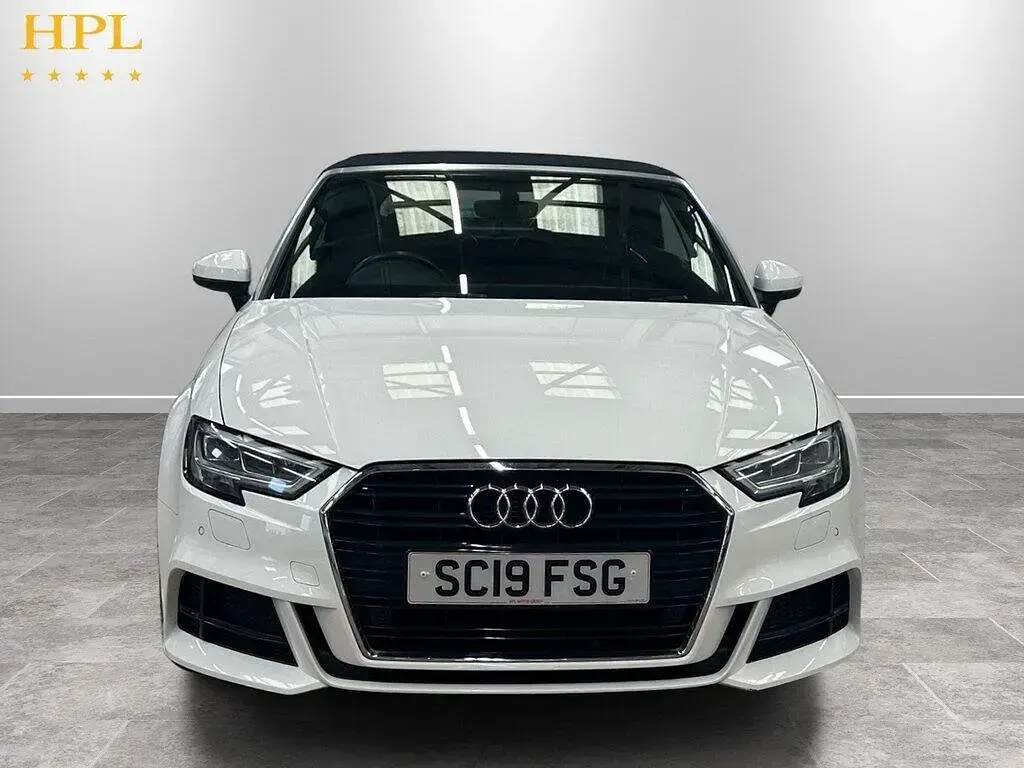Used Audi A3 Cabriolet S-Line 150 HP (110 kW) 2019 White Cabriolet