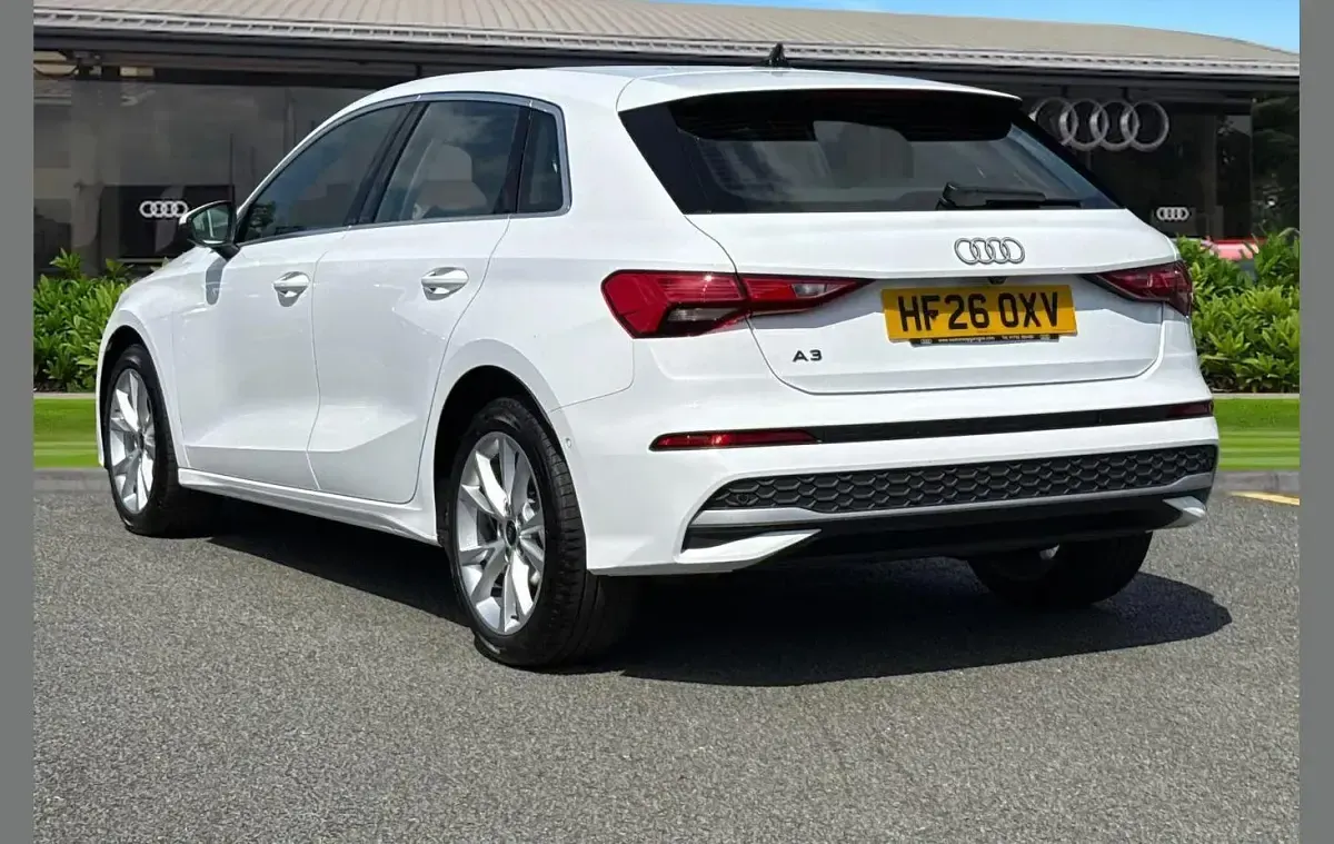 New Audi A3 Sport 150 HP (110 kW) 2026 White Hatchback