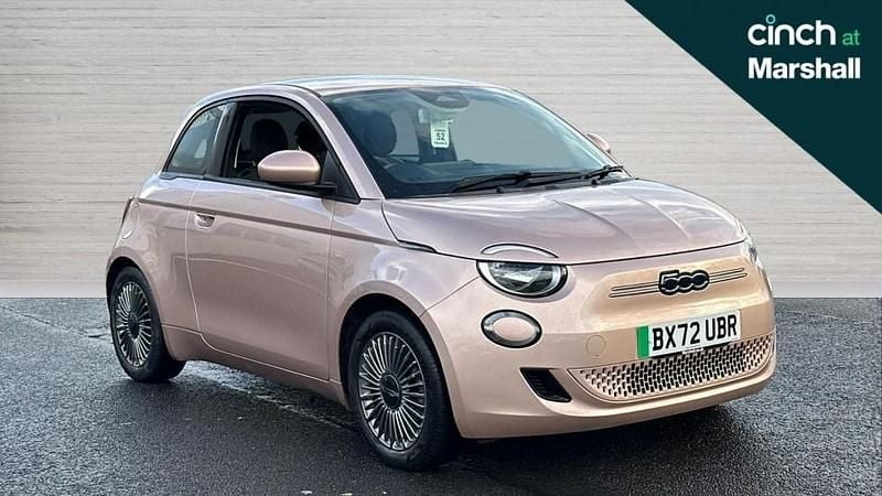 Gold Used 2022 Fiat 500e Icon Hatchback | £12,721 (Fair price) - Image 1/4