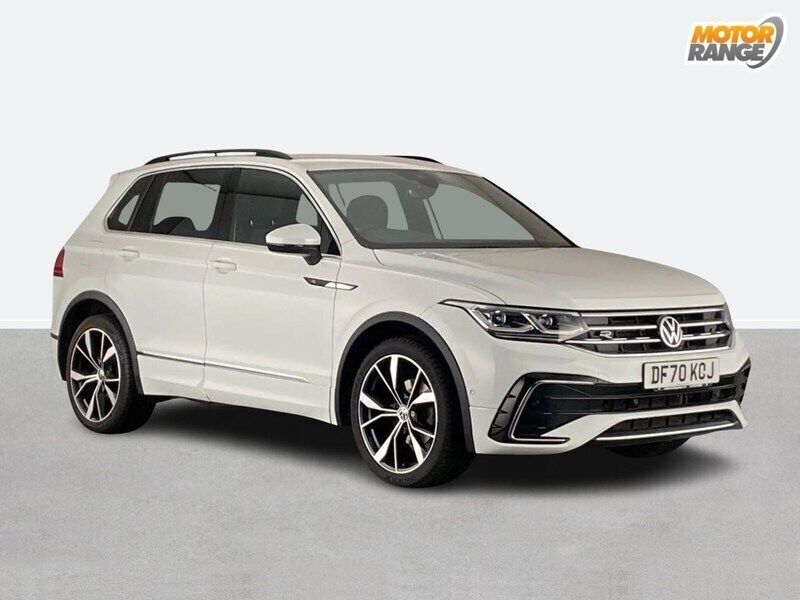 White Used 2021 VW Tiguan R-line SUV | £22,595 (Good price) - Image 1/4