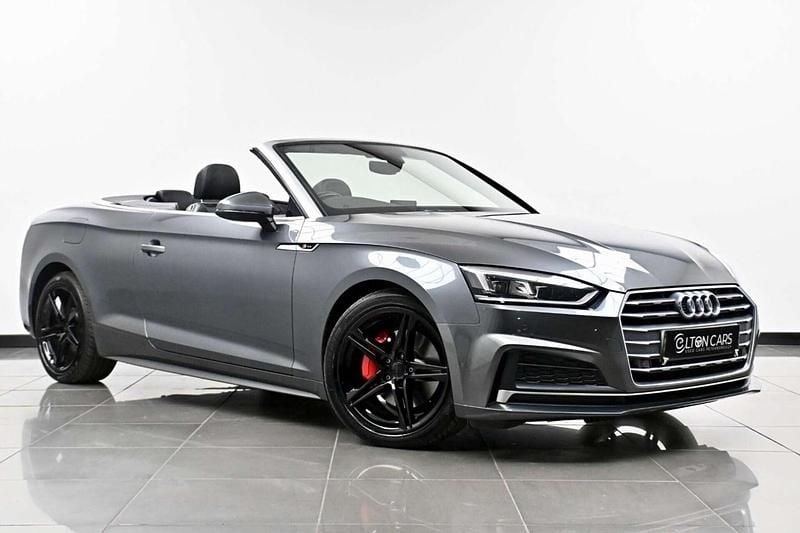 Used Audi A5 Cabriolet S-Line 190 HP (139 kW) 2017 Grey Cabriolet