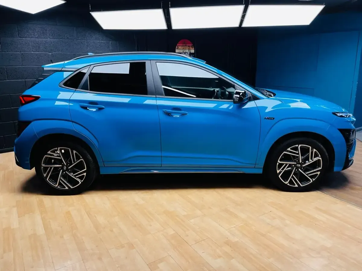Gebraucht Hyundai Kona N Line 120 PS (88 kW) 2022 Blau SUV