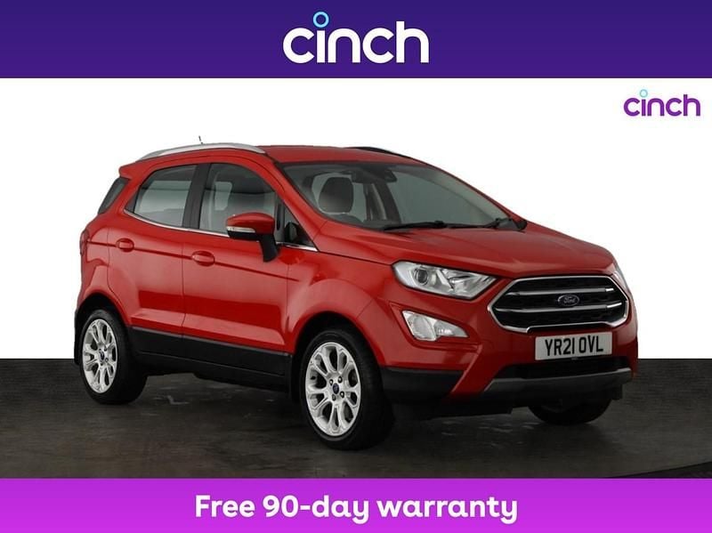 Red Used 2021 Ford Ecosport Titanium SUV | £11,499 (Fair price) - Image 1/3