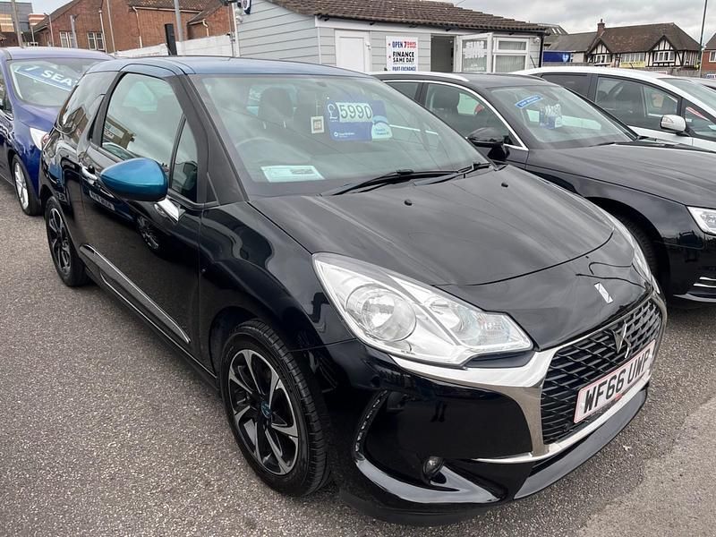 Black Used 2016 DS Automobiles DS3 Elegance Hatchback | £5,990 (Fair price) - Image 1/4