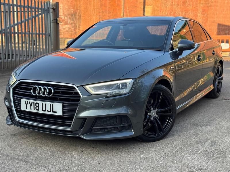 Used Audi A3 S-Line 150 HP (110 kW) 2018 Grey Sedan