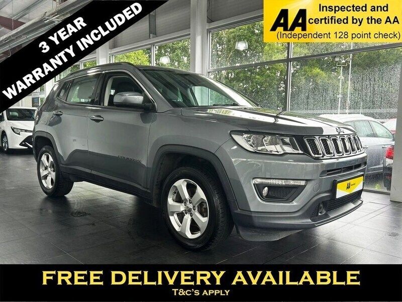 Grey Used 2018 Jeep Compass Longitude SUV | £10,395 (Fair price) - Image 1/2