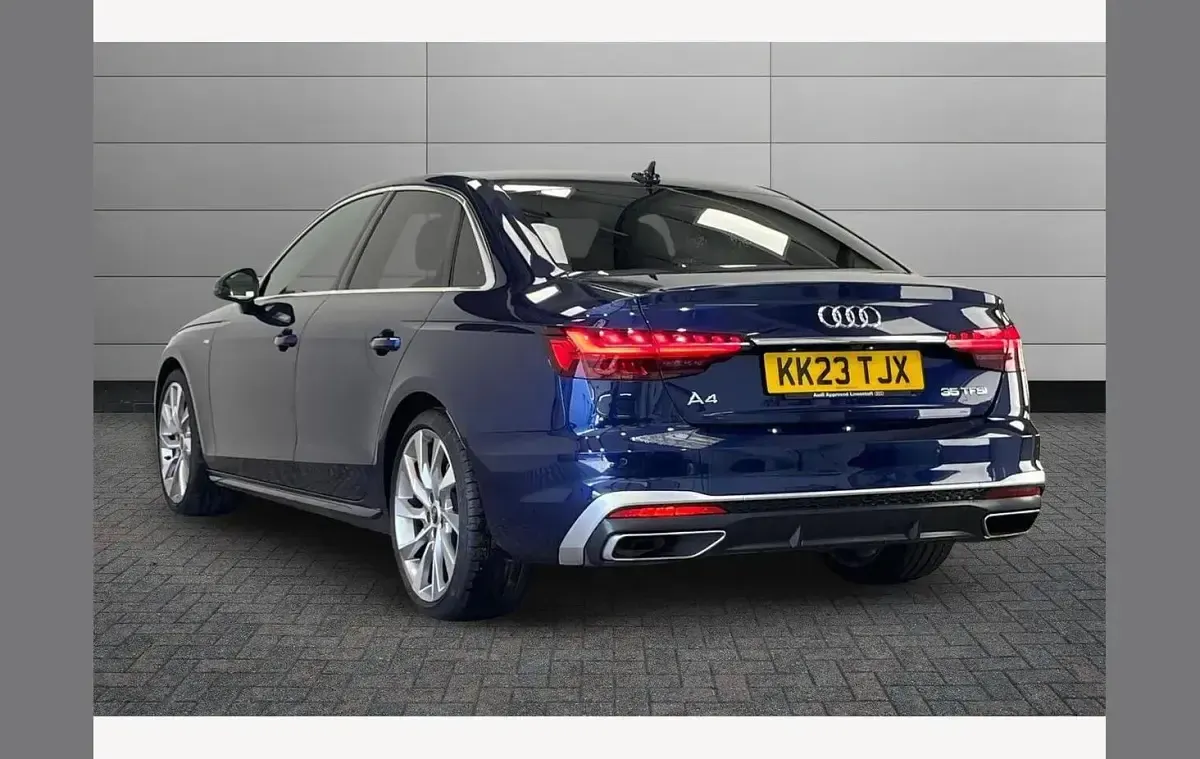 Used Audi A4 S-Line 150 HP (110 kW) 2023 Blue Sedan