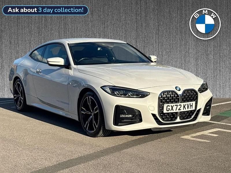 White Used 2022 BMW 420 M Sport Coupe | £25,499 (Fair price) - Image 1/3