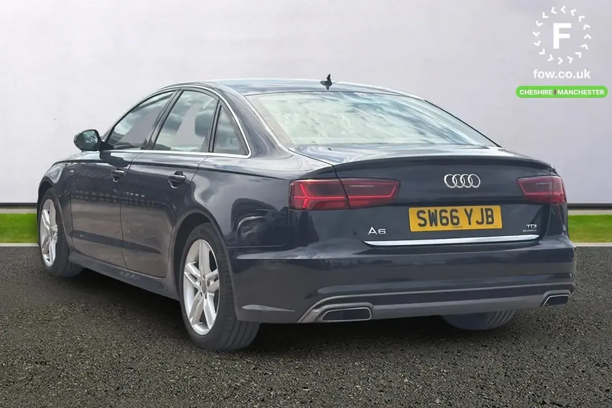 Used Audi A6 S-Line 190 HP (139 kW) 2016 Blue Sedan