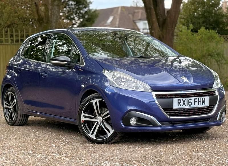 Used Peugeot 208 GT-line 110 HP (80 kW) 2016 Blue Hatchback