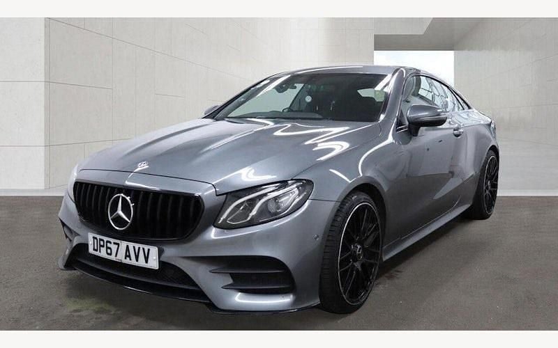 Used Mercedes E220 AMG line 194 HP (142 kW) 2018 Grey Coupe