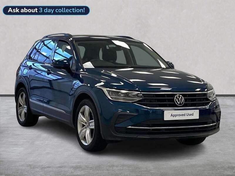 Blue Used 2021 VW Tiguan Life SUV | £19,373 (Super price) - Image 1/4